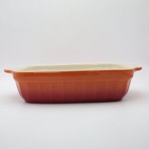 Cerutil Stoneware Gres Culinater Small Burnt Orange Casserole Dish
